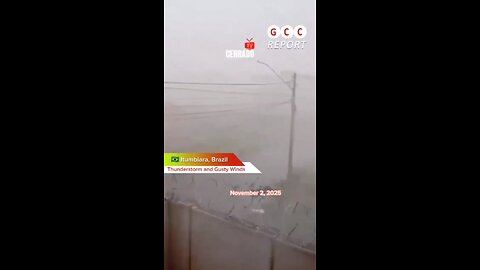 #Brazil #Itumbiara #Goiás #Thunderstorm #Wind #climate #anomaly #climatecrisis #weather #destruction