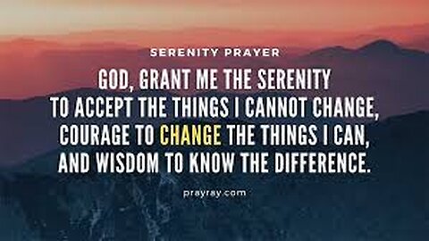 THE SERENITY PRAYER