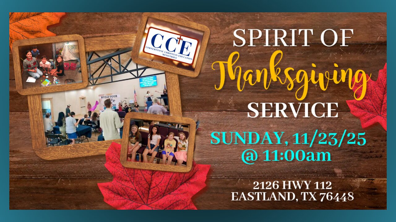 ✝️Live 11:00am Sunday Service 11/23/25