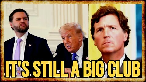 Tucker SPOTTED at BIZARRE White House Trump-Oil Execs Summit