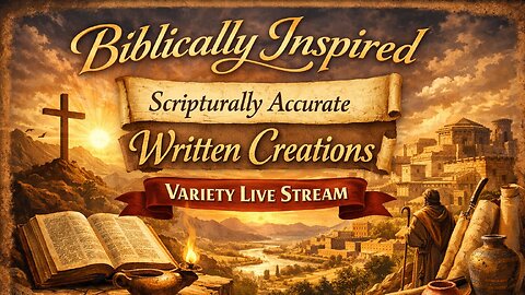 Biblically Inspired and Scripturally Accurate Written Creations Variety Live Stream.