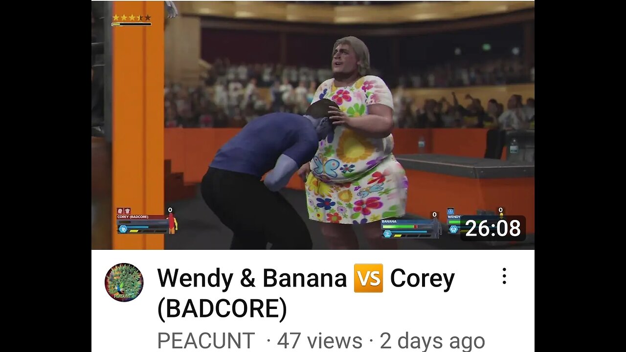 Wendy&banana vs Corey(bad core)