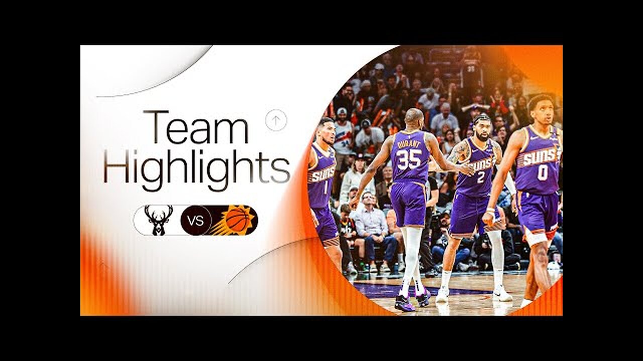 Phoenix Suns Highlights vs Milwaukee Bucks | 3-24-2025
