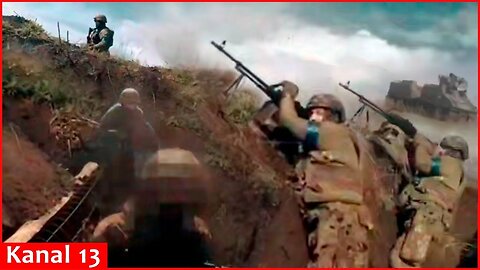 Attack on Russian bunkers with Swedish armored personnel carriers in Donetsk - Close-range combat