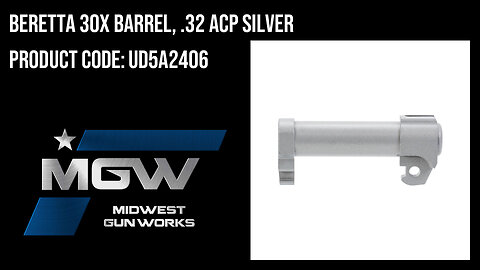 Beretta 30X Barrel, .32 ACP Silver - ud5a2406