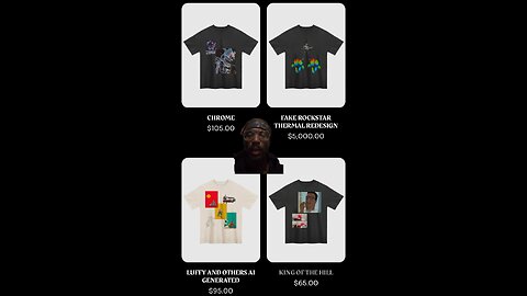 NEW MERCH link in comment and description box