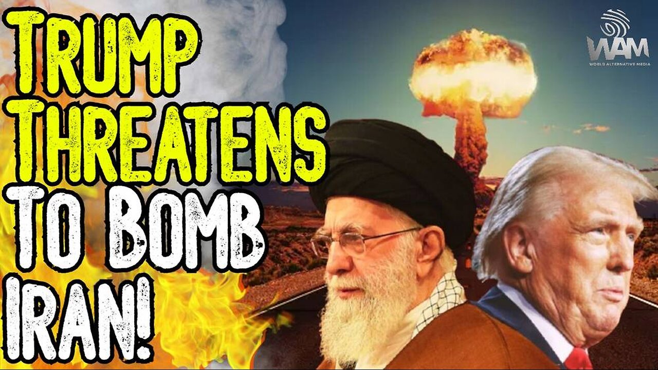 TRUMP THREATENS TO BOMB IRAN! - Israel Owns Your Govt! - So Much For The President Of Peace