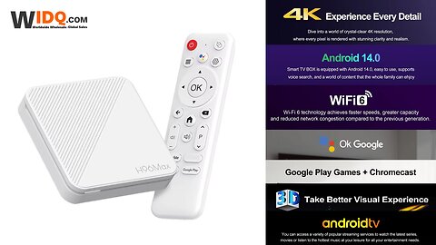 📺 4K UHD Android 14 TV Box | WiFi6 + Voice Control 🔥