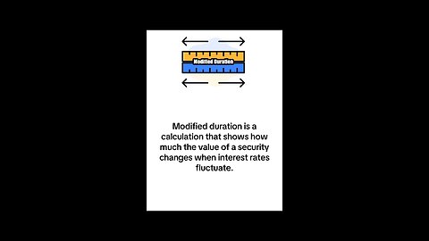 What is Modified Duration?