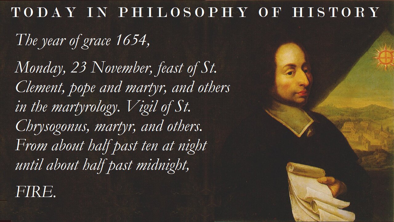 Blaise Pascal’s Night of Fire