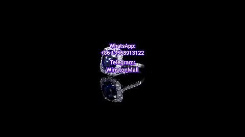 豪华套装，大克拉蓝宝石戒指，结婚周年纪念礼物，可定制，Luxury Set Large Carat Cultivated Sapphire Ring Wedding Anniversary Gift
