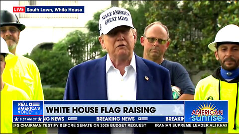 White House Flag Raising ~Replying to Steve Gruber~