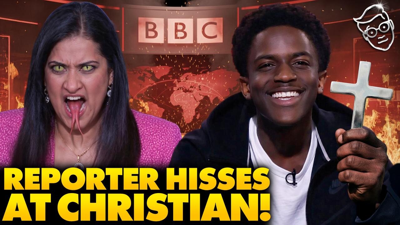 Rapper Proclaims 'Christ Is King' as BBC Anchor Literally HISSES On Air | Christians RAGE: 'Demon…'
