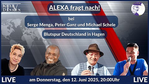 🔴🎤LIVE – "Alexa fragt nach!" bei Peter Ganz, Serge Menga und Michael Schele