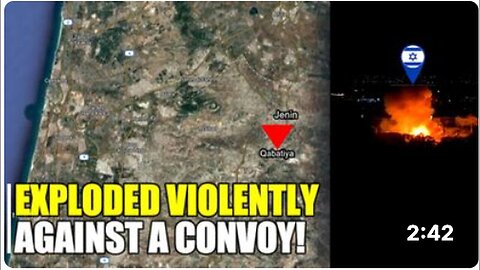 "Israeli Military Convoy Targeted by Car Bomb in Qabatiya Raid"