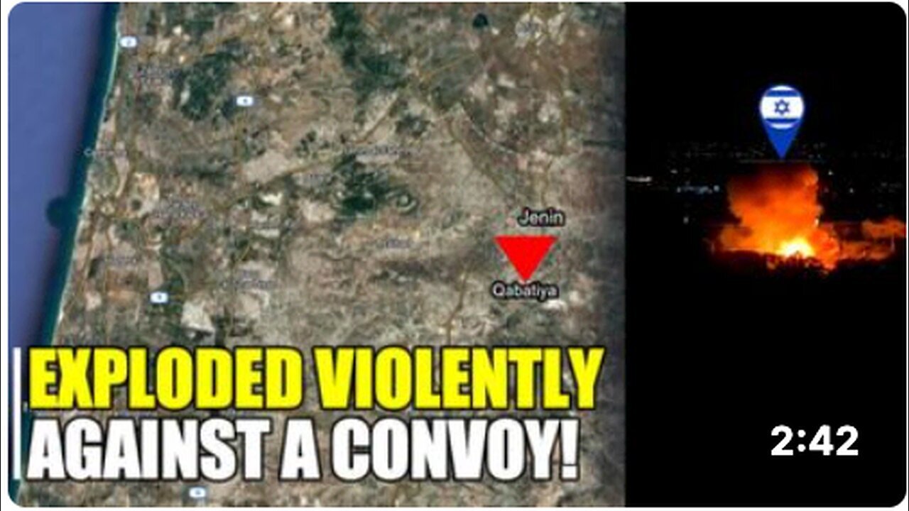 "Israeli Military Convoy Targeted by Car Bomb in Qabatiya Raid"