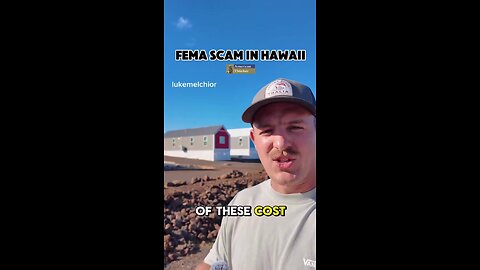 Another FEMA scandal uncovered in Maui, Hawaii.