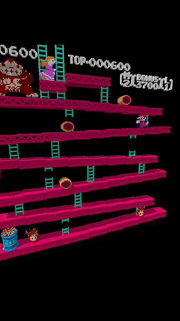 Donkey Kong (NES) in 3D