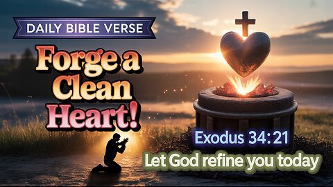 Forge a Clean Heart Today with This Powerful BIBLE VERSE Exodus 34:21!