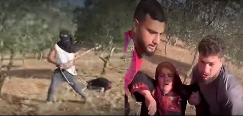 Video Shows a Barbaric IsrAlien Settler Clubbing an Elderly Palestinian Woman, Caused Brain Injury