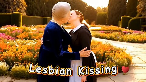 レズビアンのキス：淑女とメイド」| レズビアンのキスシーン | 成人向け・若年層向け