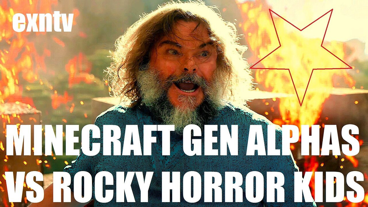 MINECRAFT Movie TikTok Trend Kids VS Rocky Horror Kids & Jack Black Is Imprinting On Kids