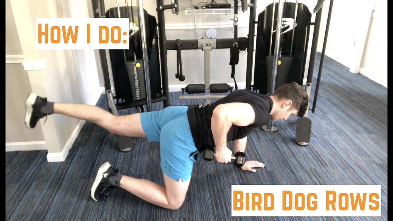 Bird Dog Pose Row