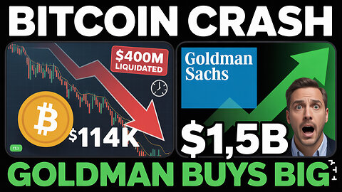 EXPOSED: Goldman Sachs Loads $1.5B Bitcoin While Retail PANICS