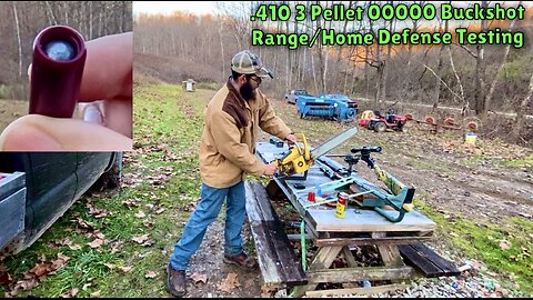 .410 3 Pellet .395 Cal 00000 Buckshot Range Test