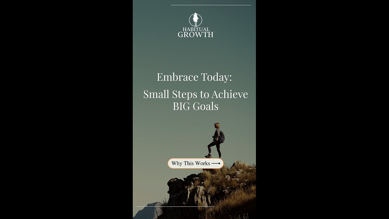 You don’t need to run a marathon or close a million-dollar deal today.