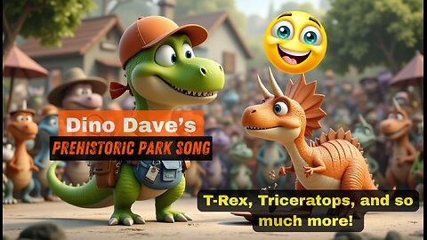 Dino Dave’s Prehistoric Park Song | 3D Pixar-Style Dinosaur Nursery Rhyme for Kids