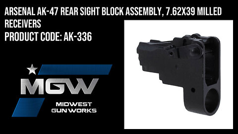 Arsenal AK-47 Rear Sight Block Assembly, 7.62x39 Milled Receivers - AK-336