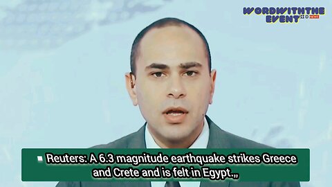 Reuters: A 6.3 magnitude earthquake strikes Greece and Crete and is felt in Egypt.
