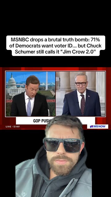 71% of Democrats want voter ID... but Chuck Schumer still calls it "Jim Crow 2.0"