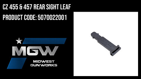 CZ 455 & 457 Rear Sight Leaf - 5070022001