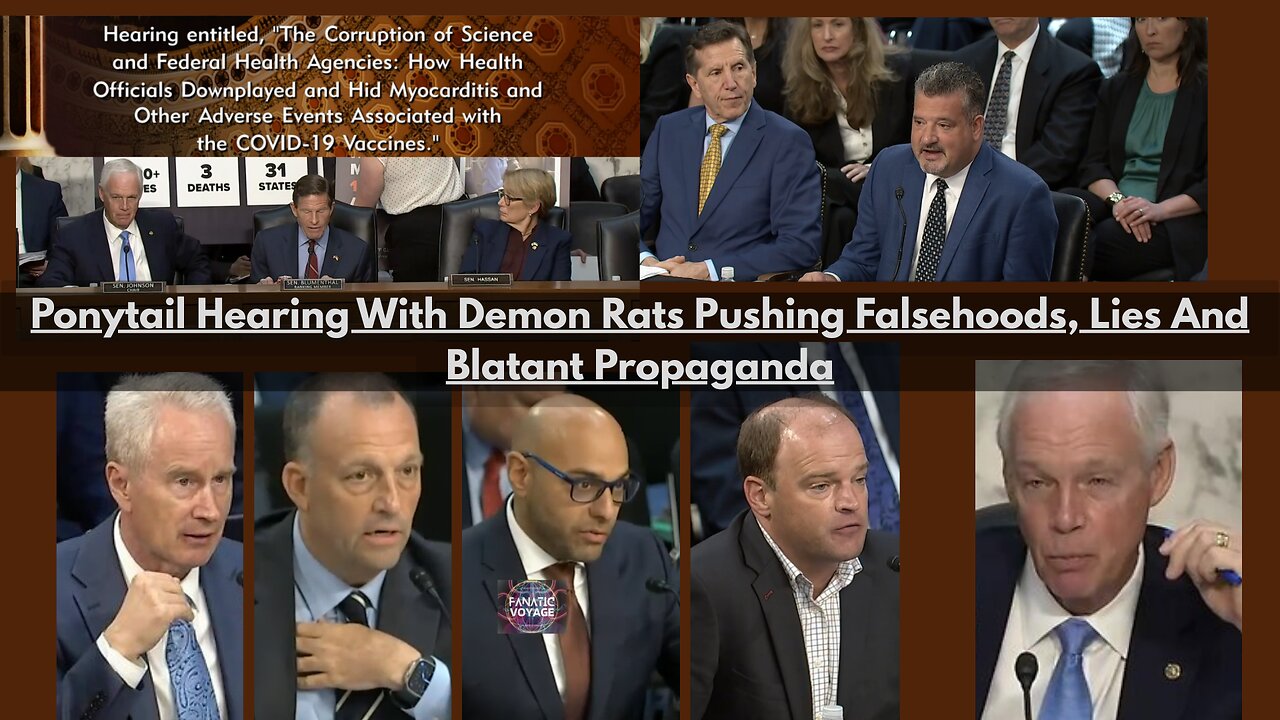 Ponytail Hearing With Demon Rats Pushing Falsehoods, Lies And Blatant Propaganda