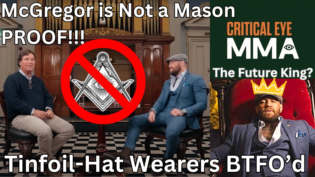 Conor McGregor Is Not A Mason -- PROOF!!! Conspiretard Shills Confirmed WRONG.