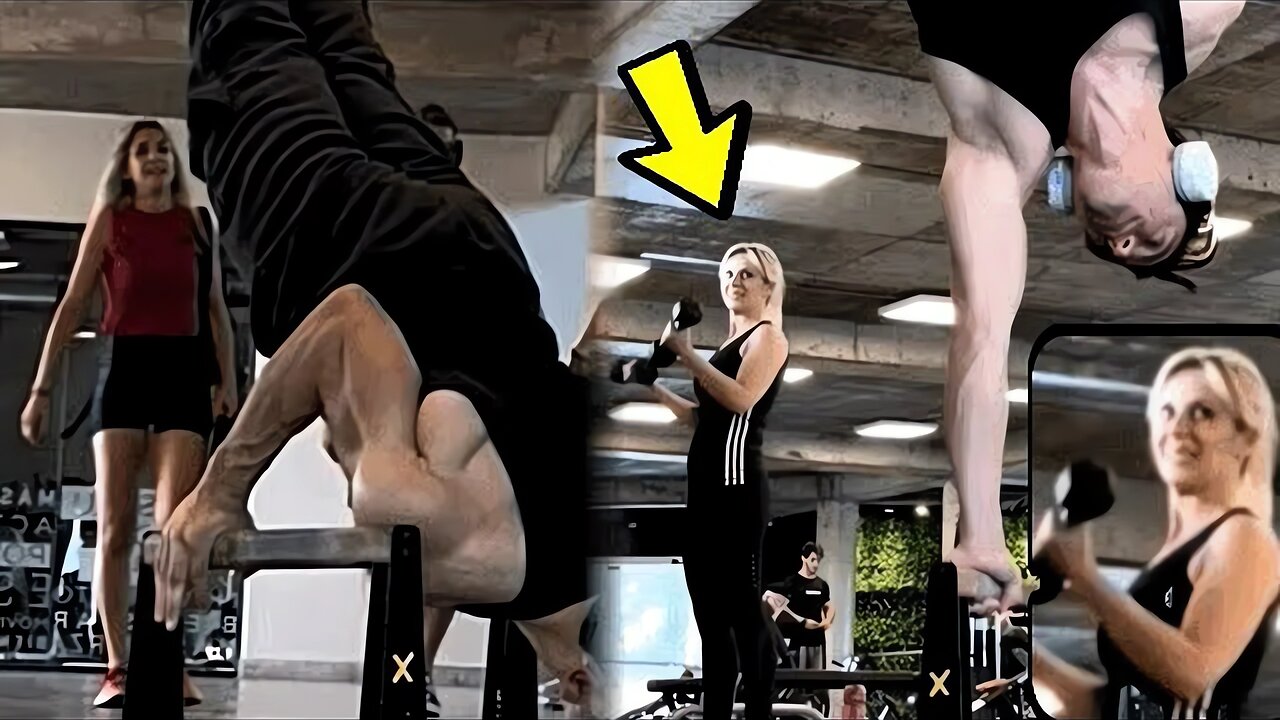 🔥Scaring People in The Gym With Calisthenics #41