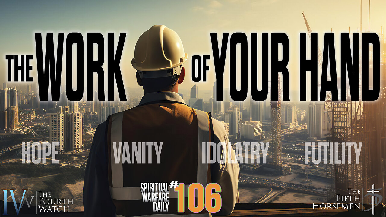 The Work of Your Hand - where human idolatry & vanity meet Christian identity and reality in #jesus