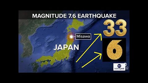7grainsofsalt: Psyop ABC 'News' Reporting on the '6' and '33' Earthquake in Japan!