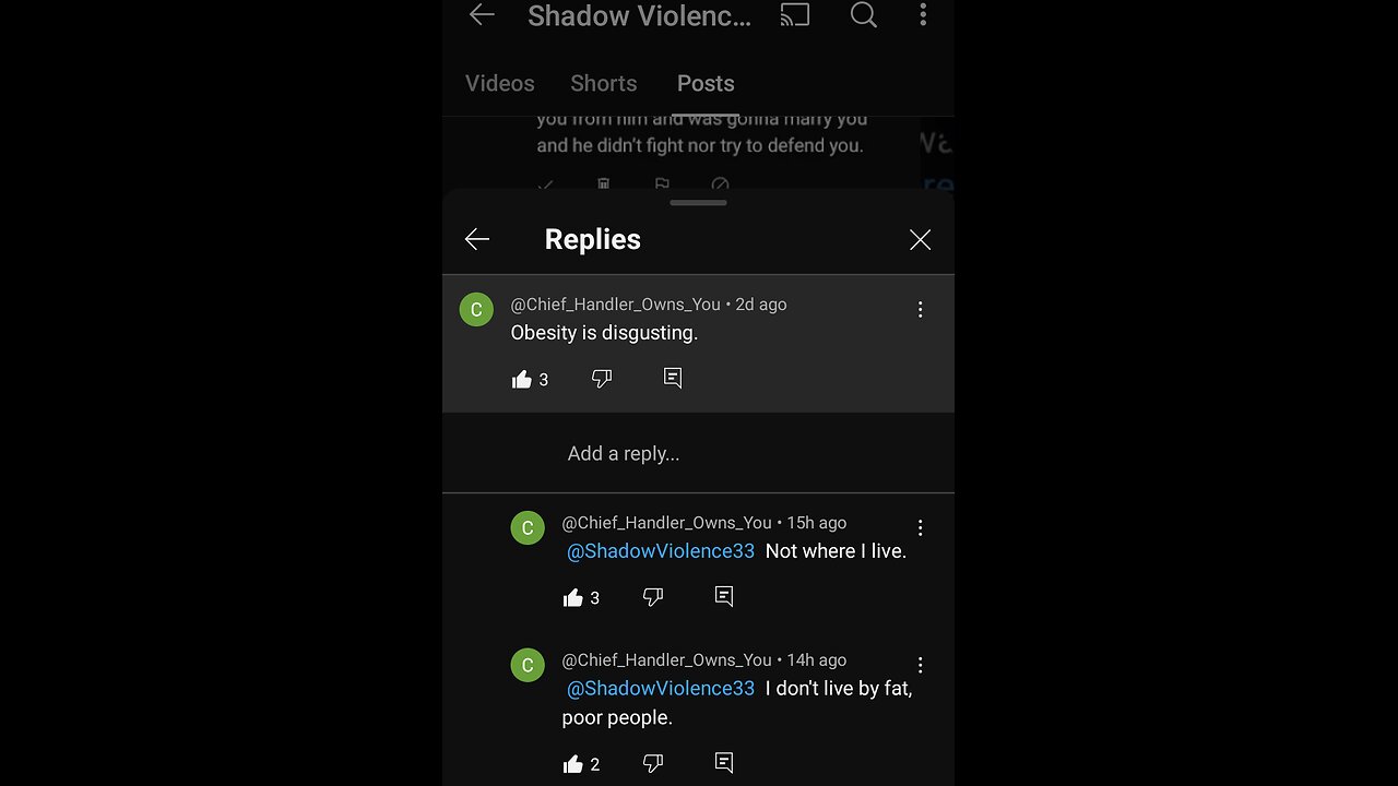 Donovan Shouldis is NOT friends with Chief Handler. April 14, 2021