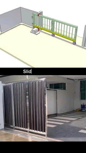 slide folding gate