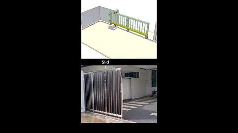 slide folding gate