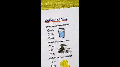 Chemistry Quiz | Do you know ? 😜