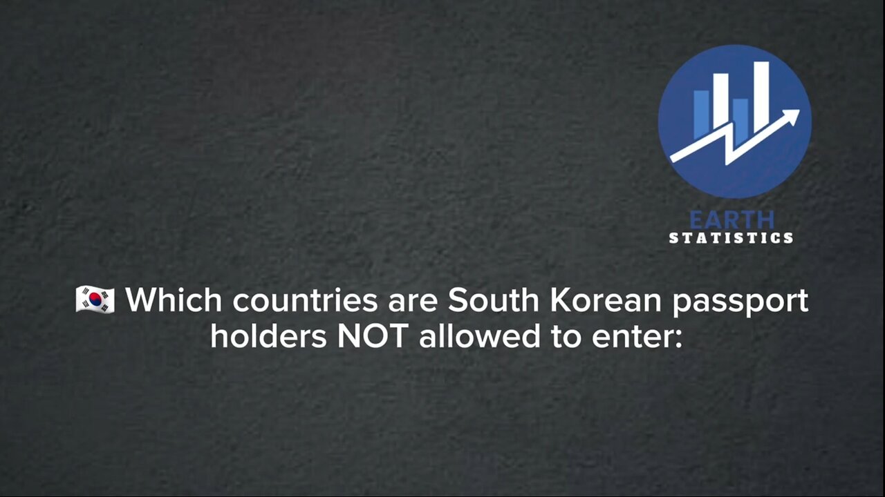 Which countries are South Korean passport holders NOT allowed to enter...