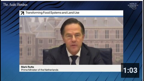 "Dutch Ex-PM Mark Rutte Closes Farms, Establishes WEF Food Hubs"