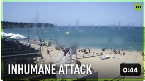 "ATACMS Missile Attack on Crimea: New Footage Shows Panic-Stricken People Fleeing"