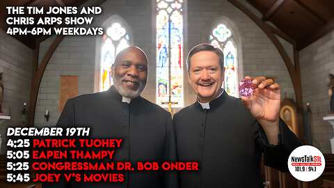 The Tim Jones and Chris Arps Show 12.19.2025 Tuohey | Thampy | Onder | Joey V's Movies