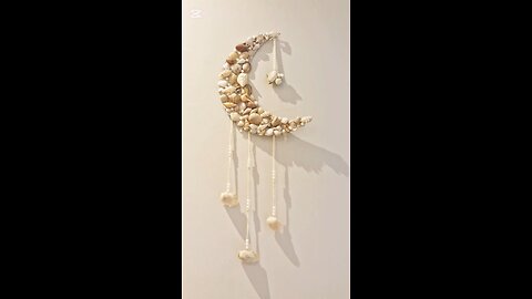 “From shore to wall — seashell magic all around 🌊 #OceanInspired #DIYHomeDecor”