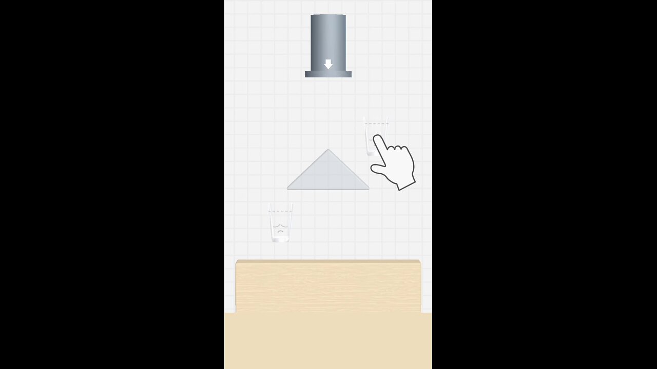 fill glass with water